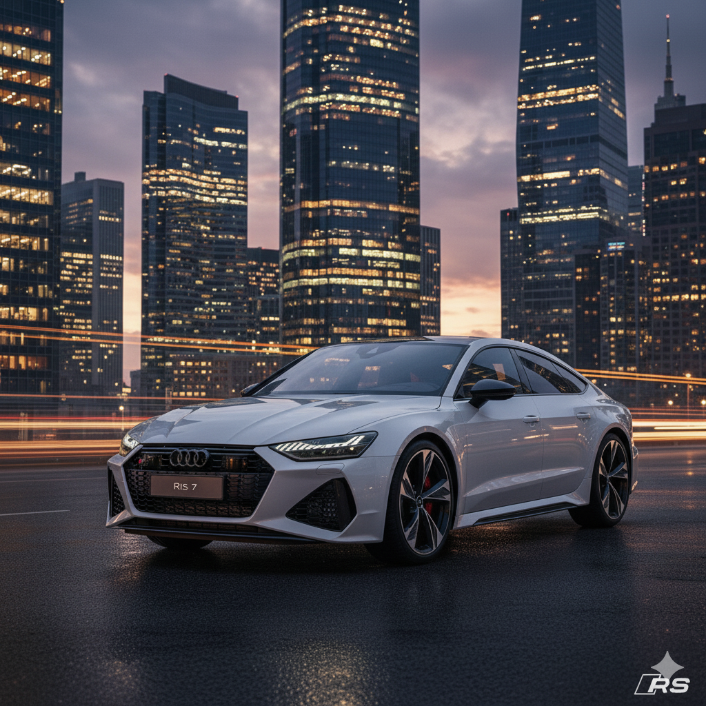 Coche elegante en entorno minimalista