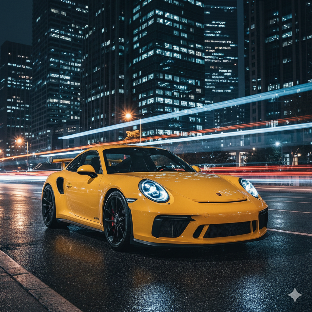 Vehículo recién pintado con acabado impecable