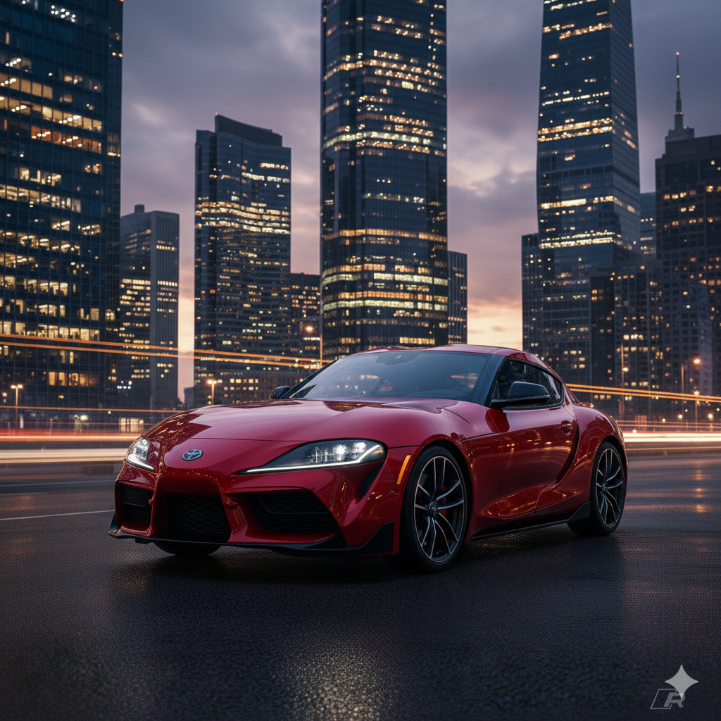 Vehículo recién pintado con acabado impecable